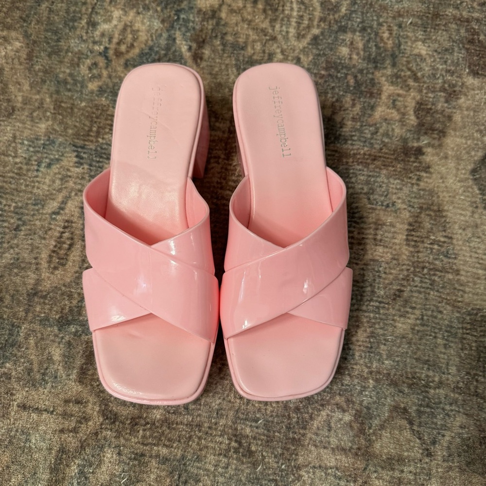 Jeffrey Campbell Bubblegum Platform Jelly Sandal - Picture 2 of 9
